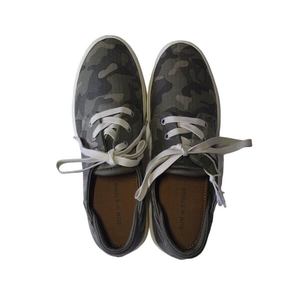 SUN STONE, Upper and textile tennis shoes for men, Camouflage, size 10 1/2. NWT - Picture 1 of 6